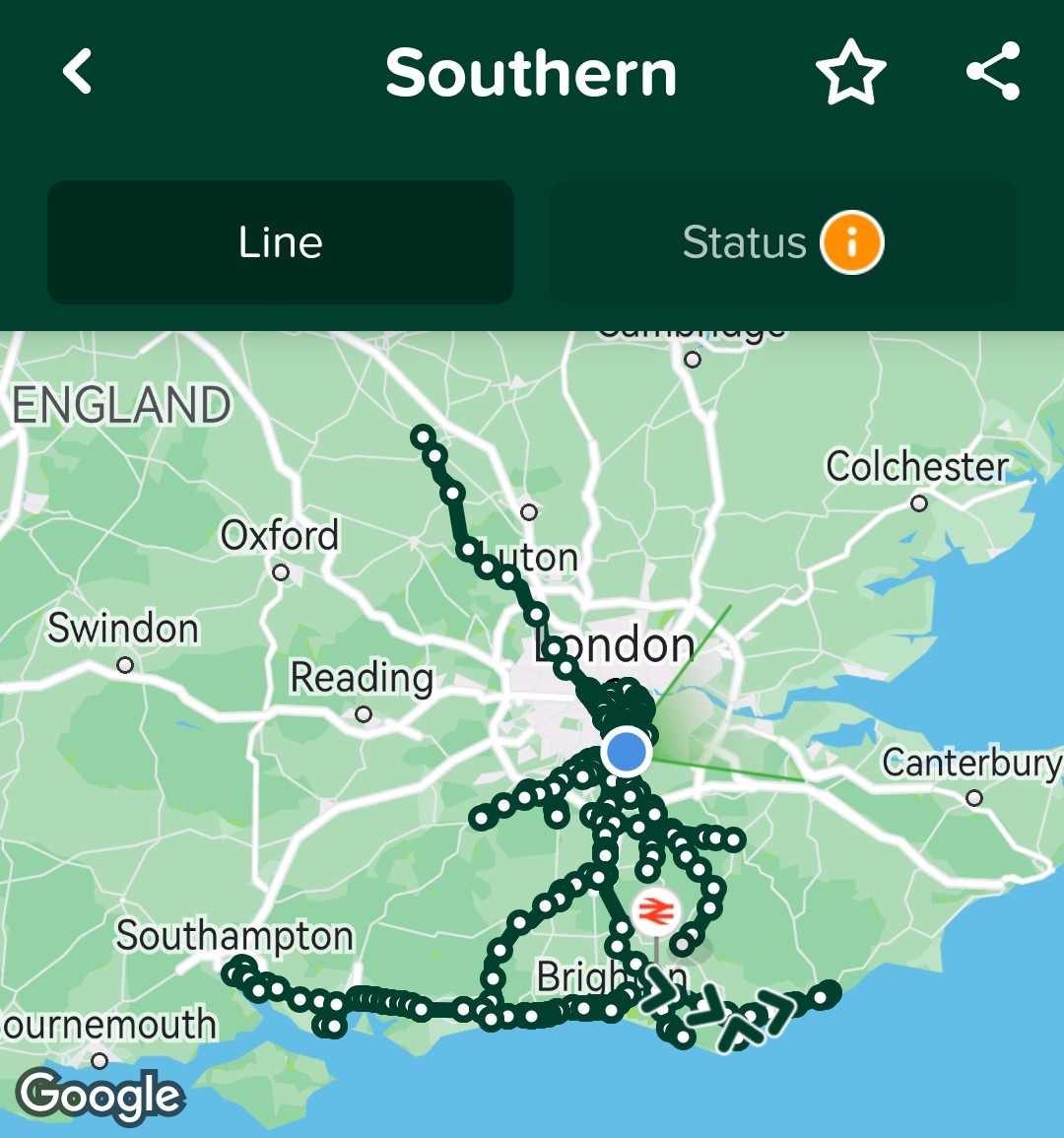DavidCoppinger's tweet photo. @DaveGorman is it just me or in a few 1000 years will future historians be wondering why @SouthernRailUK have drawn a giant man walking along the sea shore with metal poles?

#loveyourwork 
@UKTVPlay https://t.co/Fs2vNNABiJ