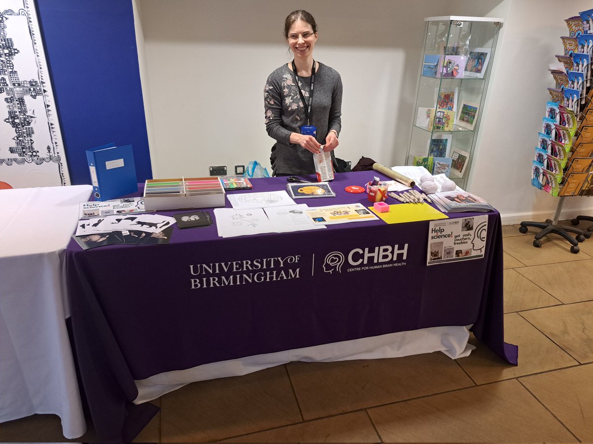 SyanahWynn's tweet photo. We are getting ready for the @TheCHBH #UoBBAW event @mac_birmingham today for #BrainAwarenessWeek ! https://t.co/NO5566qbol