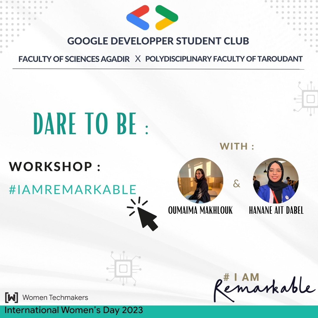 gdscfpt's tweet photo. Workshop 💁:
#IamRemakable https://t.co/bGVbIpffeF