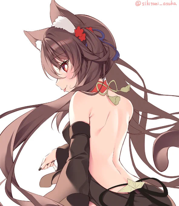 黒猫チャイナ #原神 #胡桃 