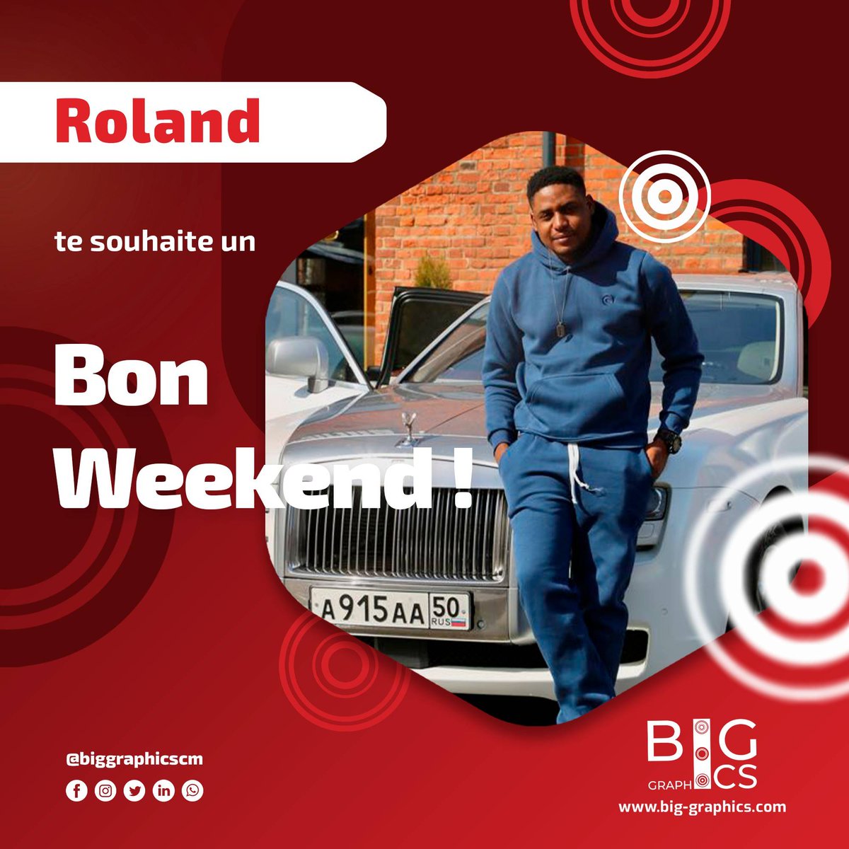 biggraphicscm's tweet photo. 𝙃𝙚𝙮 𝘽𝙞𝙜 !

😊✨ #Roland te souhaite de passer un super weekend avec @biggraphicscm .

Redécouvrez le #GRAPHISME !
https://t.co/4osgIizph0

- - -

[ #Weekend #BonWeekend #HappyTime #GoodVibes #Samedi #Saturday #WeekendStar ] https://t.co/TFy36NuQPH