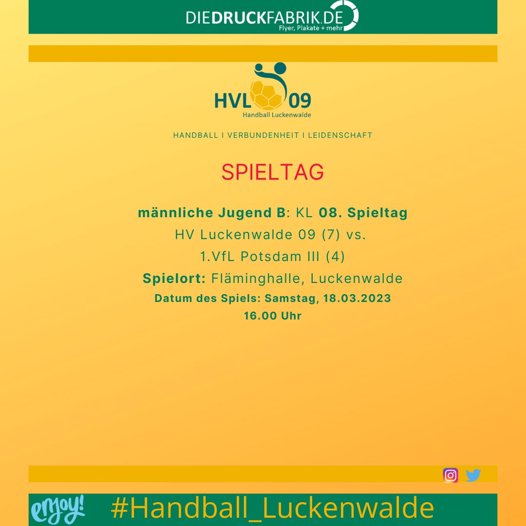 HVL09's tweet photo. Heute erwarten uns zwei richtige Leckerbissen zum #Heimspieltag in der #Fläminghalle in #Luckenwalde.Unsere B-Jugend-Auswahl empfängt um 16 Uhr den @VfLPotsdam u im Kellerduell empfängt um 18.30 Uhr unsere 1.te Mannschaft die Reserve von der #HSGRSV_Teltow_Ruhlsdorf. #HVL #hvl09 https://t.co/TR2IsBw7nZ
