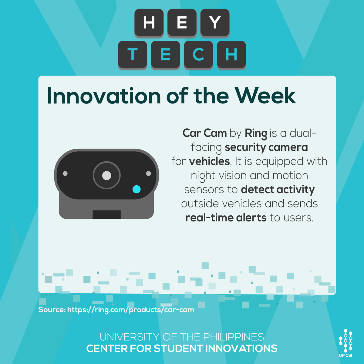 officialupcsi's tweet photo. Innovation of the Week!

Like HeyTech? Follow UP Center for Student Innovations for more innovations and tips on programming!

Learn. Create. Innovate. https://t.co/tl4kmUDHWv
