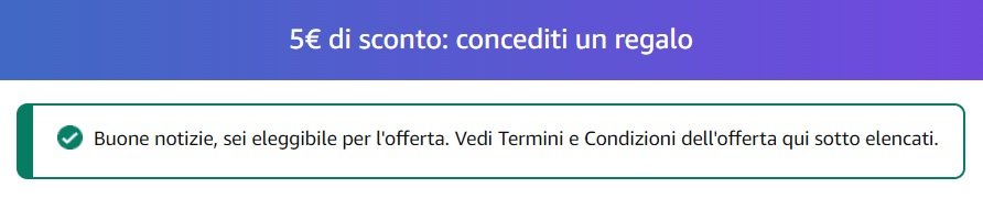 Scontividilo's tweet image. Risparmiare su #Amazon: sconto di 5€ per alcuni account! su Sconti Condivisi - sconticondivisi.it/?p=426665 #Buoni-Amazon