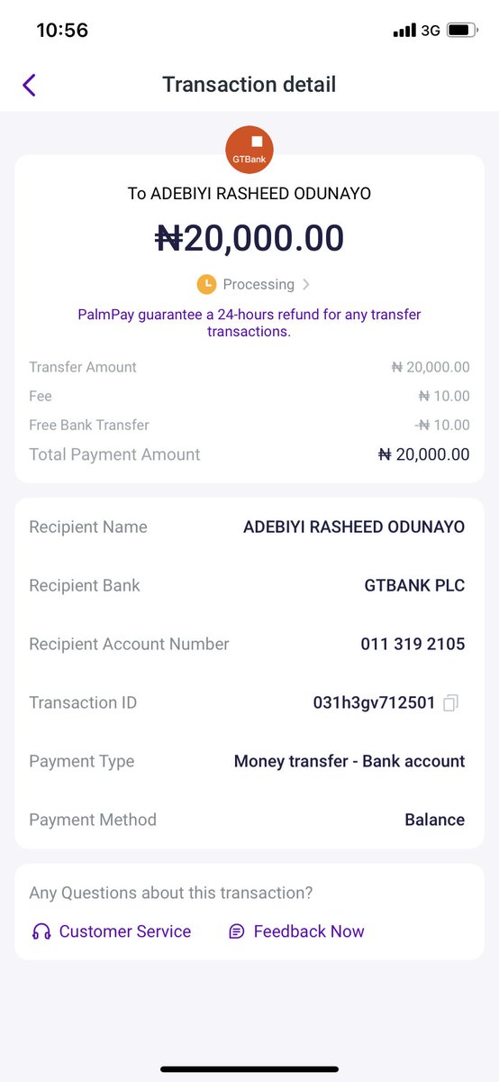 Smart2_show's tweet photo. @palmpay_ng Pls I did transfer since yesterday and it still showing processing and the money have been deducted already first one 20k why the second 2k https://t.co/mZC0kZ4lnm