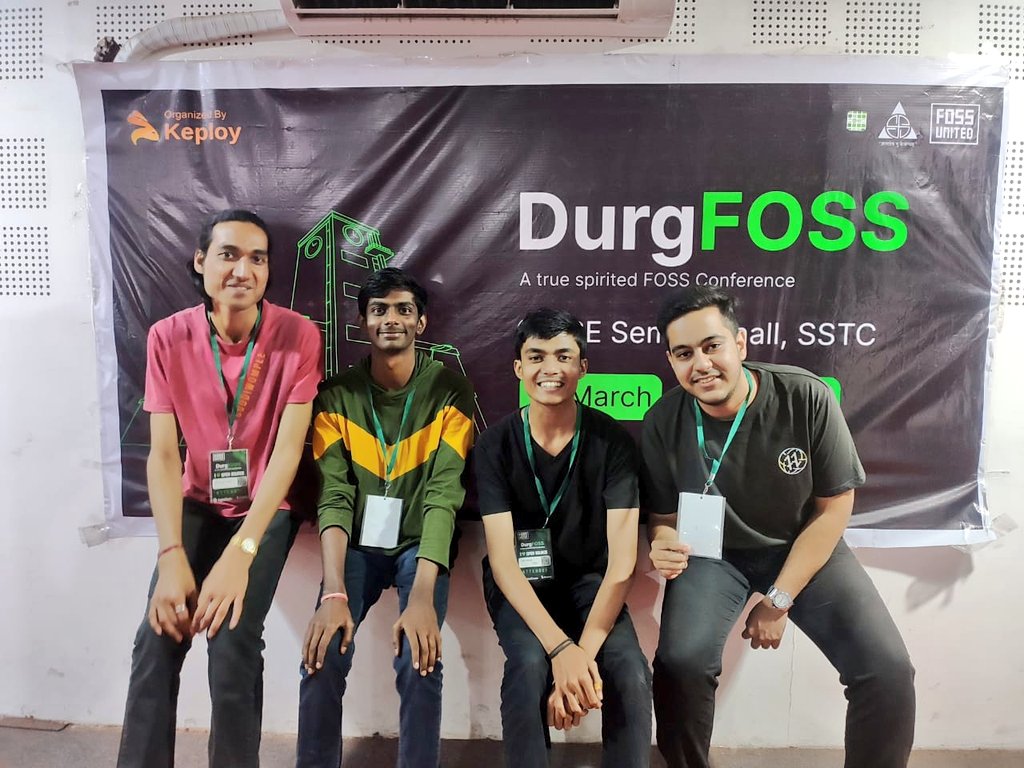 krishchopra22's tweet image. DurgFOSS is going well by now!
The insights shared by the distinguished speakers have undoubtedly enriched our knowledge in the field of open source. The panel discussion, in particular, have provided a wealth of valuable lessons✌🏻
#DurgFOSS #FOSSunited #Keploy #DigitalOcean