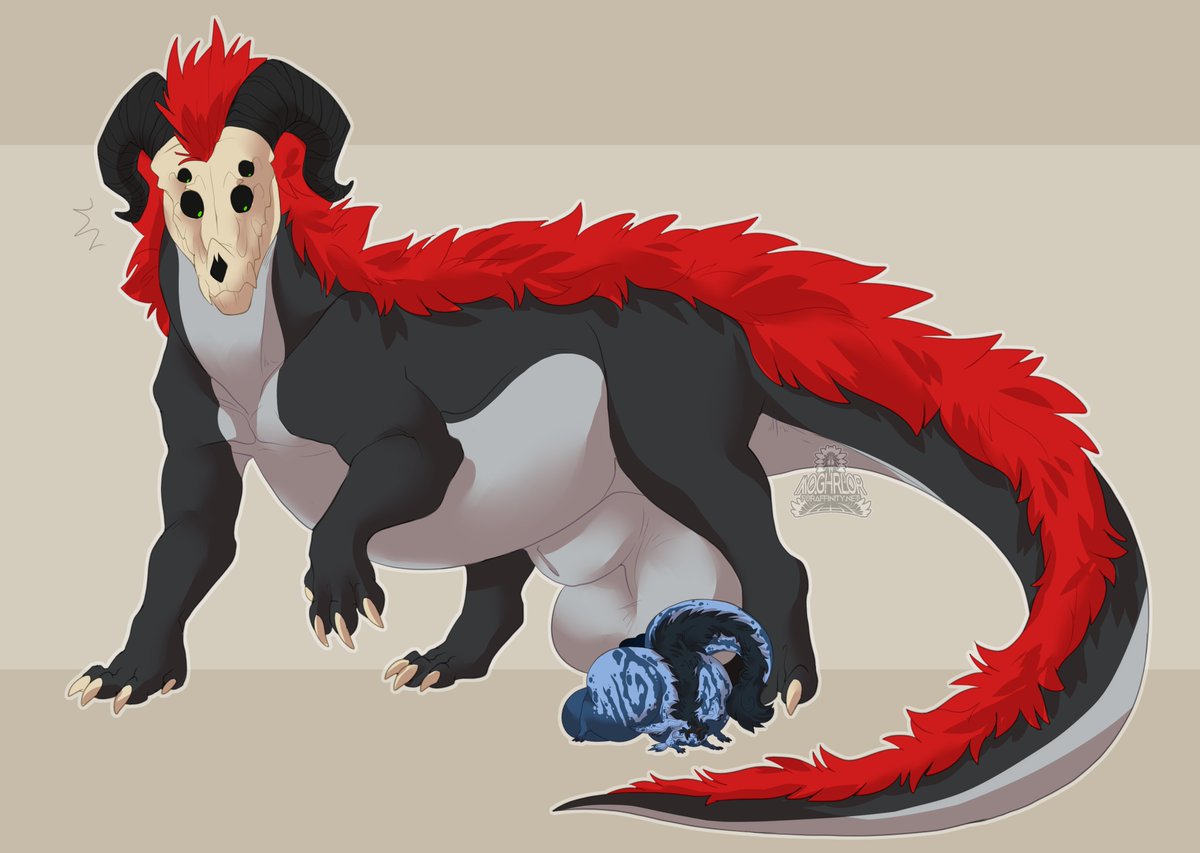 MorbidlyAGamer's tweet photo. 1/2 - Gift comm from my wonderful pal Rykuta! - Art by the insanely talented @M4M4WiE who you should all go and support/follow ♥️ https://t.co/hP5YIEN09v