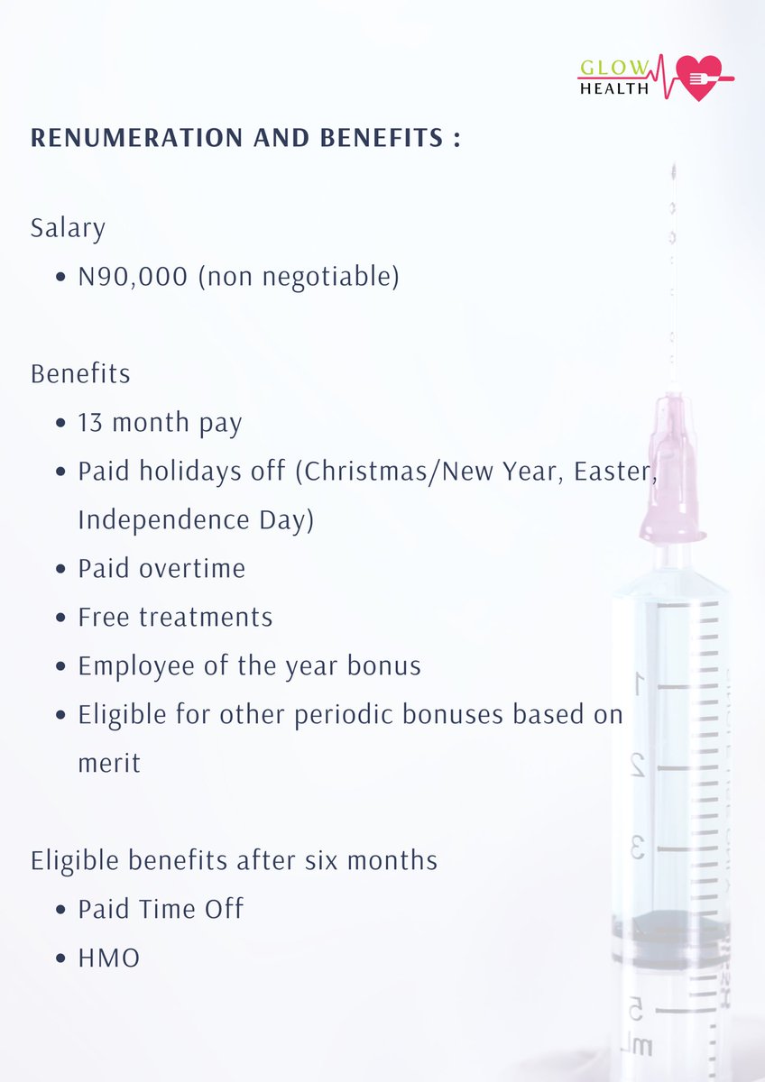 GLOWHealthNG's tweet photo. We are hiring! Interested in our medical assistant role? Apply using this link: https://t.co/t5IoK55M0D https://t.co/Xbo71PVYiW