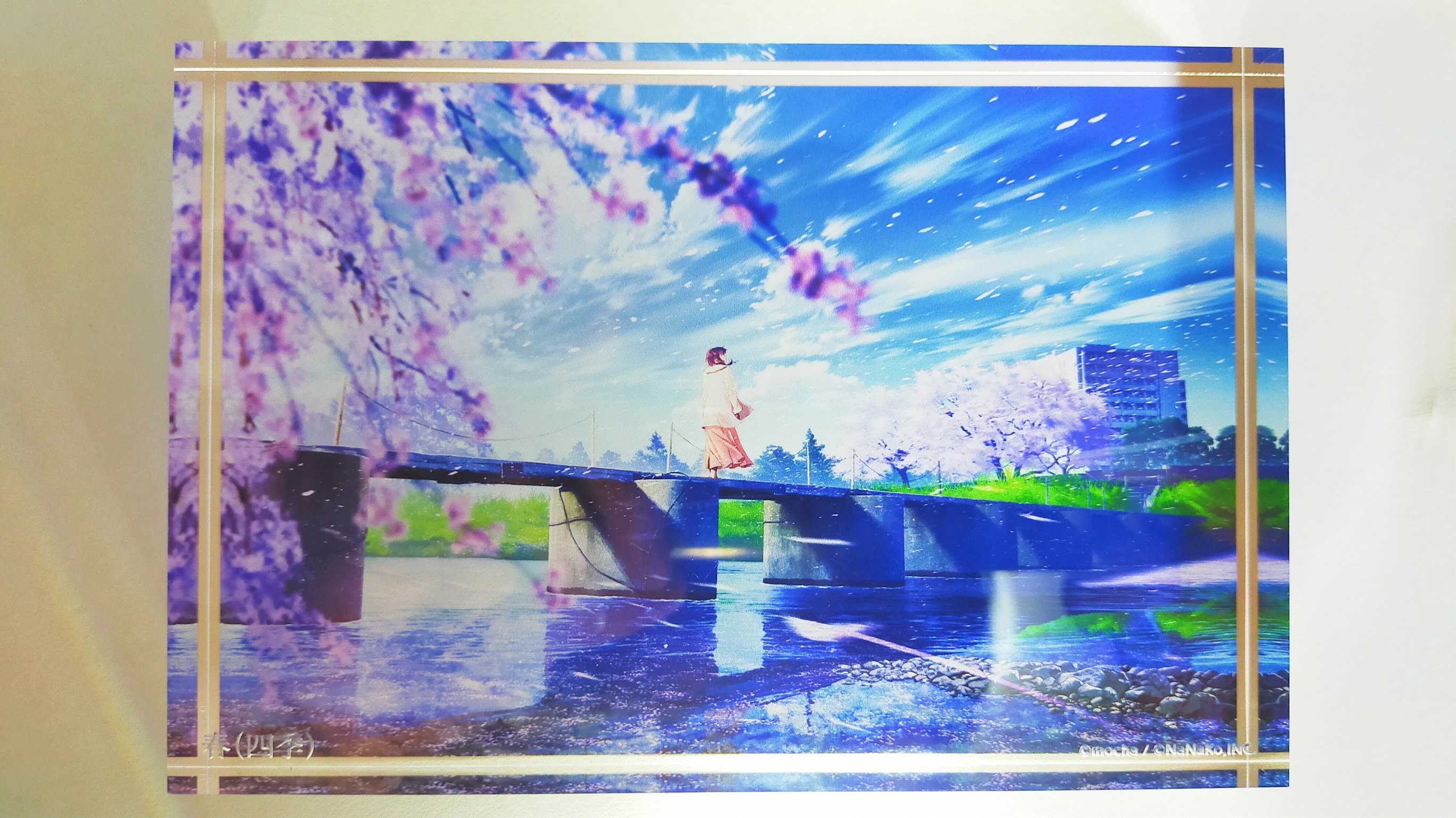 NaNaKo mocha先生 直筆サイン入り複製原画 春（四季）001