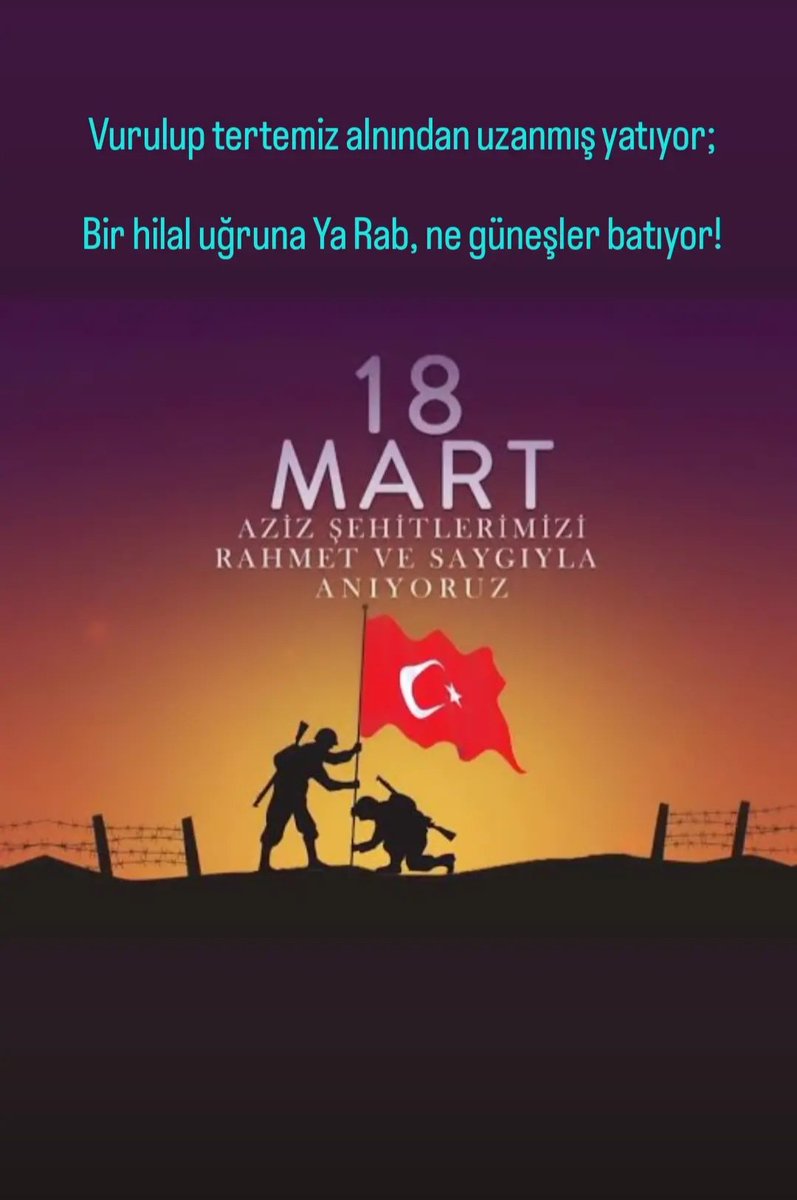 cemkaraasln's tweet photo. Vurulup tertemiz alnından uzanmış yatıyor; Bir hilal uğruna Ya Rab, ne güneşler batıyor!
#18MartÇanakkaleZaferi🇹🇷 https://t.co/XMkgZ2PEO4