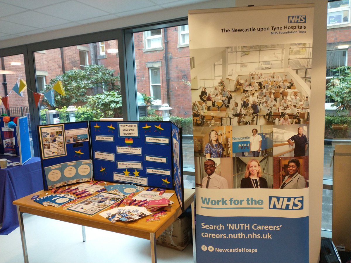 The careers day <a href="/NewcastleHosps/">Newcastle Hospitals</a> is open from 10 am - 1 pm today at the Education Centre, Royal Infirmary. Come along to find out about all the opportunities we have <a href="/NewcastleHosps/">Newcastle Hospitals</a>