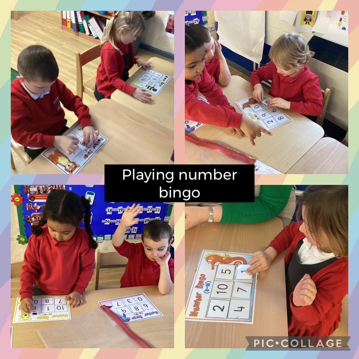MissAli_Teacher's tweet image. Dosbarth Oak are engaging in a game of number bingo 🎲🧠 developing their number recognition and cognitive skills @FpPrimary @MillbrookP @MillbrookRec 
#AmbitiousAndCapable #Maths #LearningMadeFun