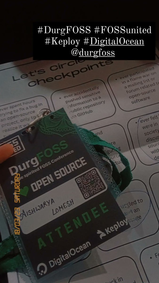 02Lomesh's tweet image. #DurgFOSS #FOSSunited #Keploy #DigitalOcean @durgfoss Ty durgFOSS for the 🍔and also for sharing information about open source