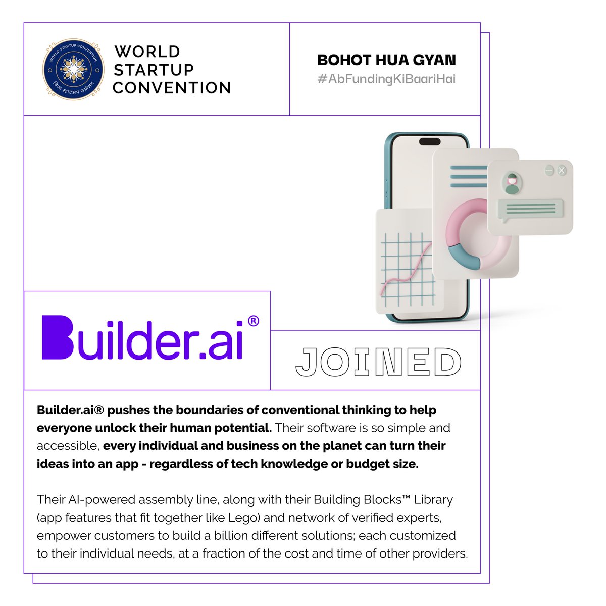 WSCs2023's tweet photo. Building a Better Future: Builder AI Joins the World Startup Convention Event to Showcase Innovative Solutions.
#BuilderAI #worldstartupconvention #WSC23 #startups #innovation #fundingfestival #startupindia https://t.co/Z5HV7AoWEw