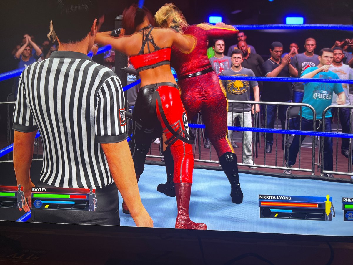 Okay so I’m playing @WWEgames 2K23 and I can NOT HELP to see these 2 as a dream match👀 @nikkita_wwe @itsBayleyWWE