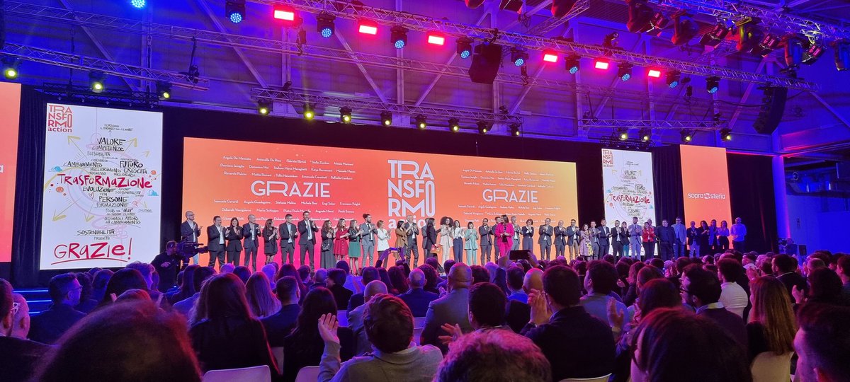 StefanoCazzella's tweet photo. La migliore #SSGConvention2023 di sempre! @SoprasteriaIT #Transformaction https://t.co/gzTcwokeAO