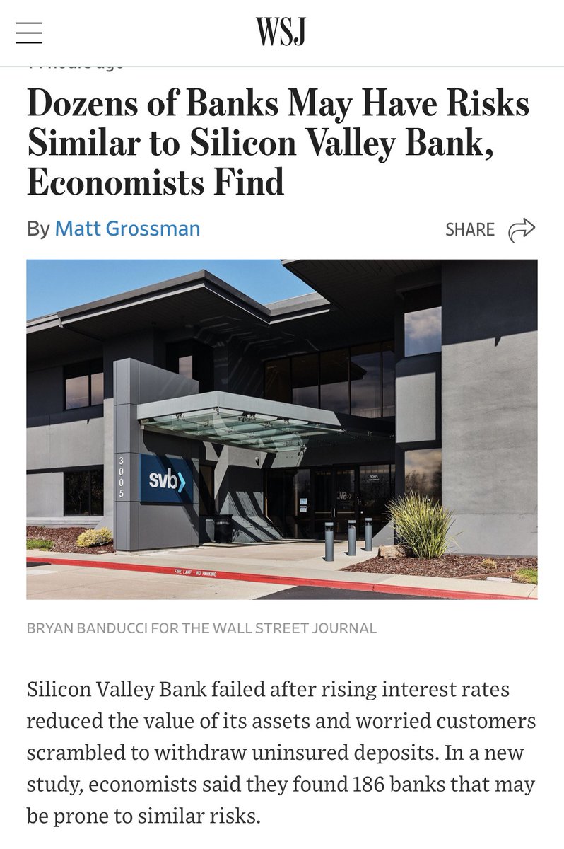balajis's tweet photo. @IIICapital Read thread and references.
All the banks are insolvent.
Withdrawing to a G-SIB is a trap.
You’ll still get hit by devaluation.
The only true withdrawal is Bitcoin.
The exit from the fiat system.

PS: as I predicted, many more banks are now coming up dead. #Bitsignal https://t.co/iTWa5nRsQ8
