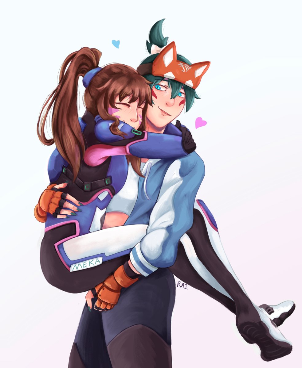 RaiHyeon's tweet photo. Oh yeah! Pocket Healer <3

#overwatch #dva #kiriko https://t.co/2T0pOOiooy