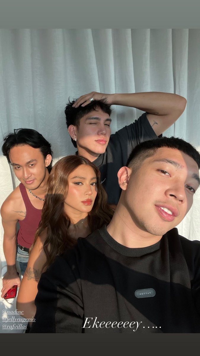 nadine w her glam team 🤩