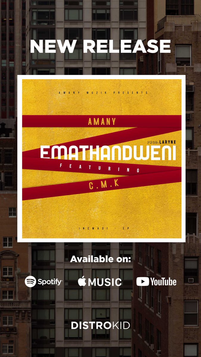 Listening to <a href="/nustfmzw/">nust.fm</a> now and glad to hear #Emathandweni by myself feat. <a href="/CMK_ZW/">Chophekilekhumz👑</a> 🙏🏾 

Thank you for loving the music and sharing it across the country