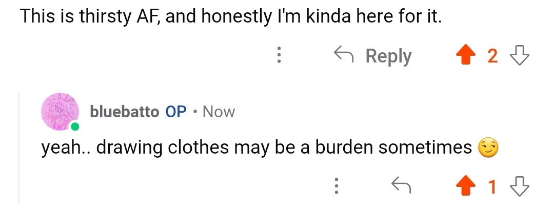 batisswag's tweet photo. bless the horny reddit people https://t.co/abx7ZittpO