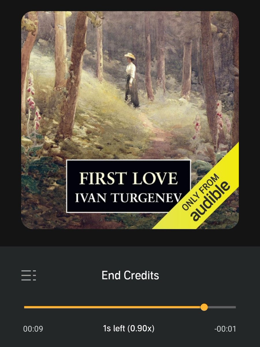 This week was 🇷🇺Russia🇷🇺

This was my first foray into Russian lit. I listened to 'First Love' by Ivan Turgenev (trns. Constance Garnett). It wasn't what I expected and I really enjoyed it - intense, sinister, and brilliantly written.

#russianlit #BookTwitter #readaroundtheworld