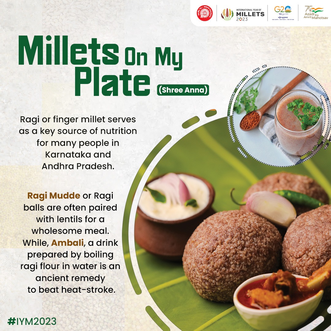 GMSRailway's tweet photo. Let the tasty and nutritious #millets find a place on your plate
#IYM2023 #Superfoodmillets #yearofmillets https://t.co/48CT5DYVCN