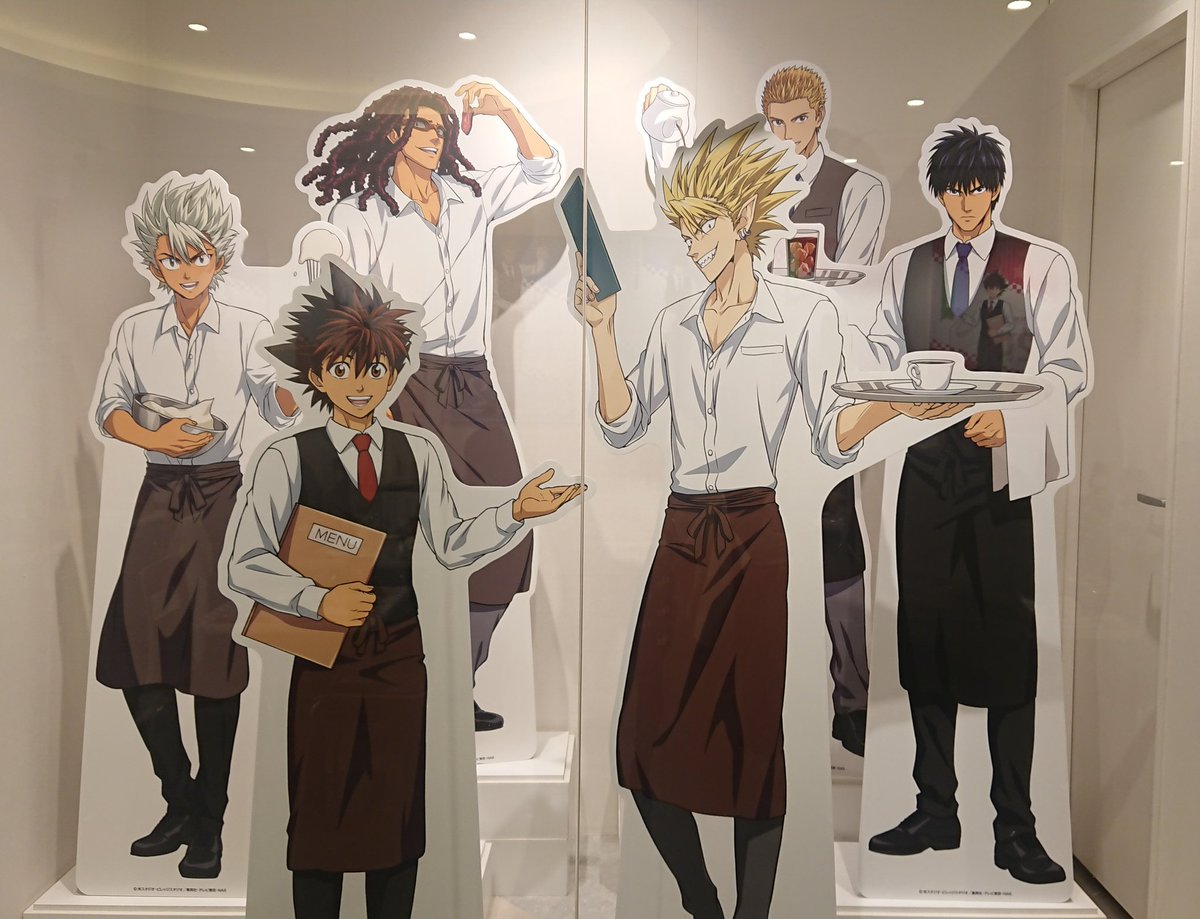 行ってきました~~!!🙌😂アニメ王城戦~最終話まで流れててかなりしっかり見た…レシーバー対決のとこ何回見てもホロリしてしまう…グッズも見れたし行けてよかったです!カフェ進さん近くで見れて嬉しい… お席の陸もイケすぎる…感謝