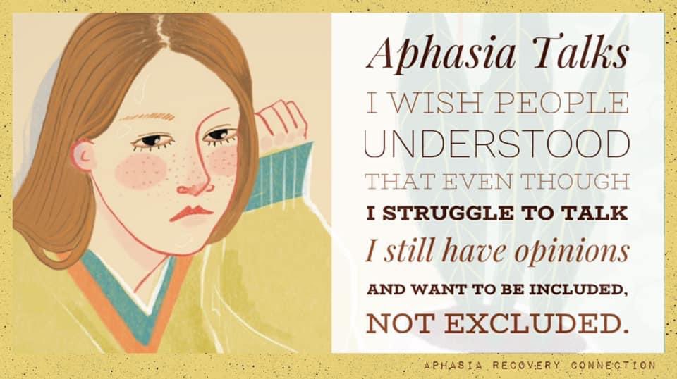 #inclusion #aphasia  Imagine…being in a room and feeling excluded or “invisible.”  Let’s do better! Inclusion matters for everyone! ❤️