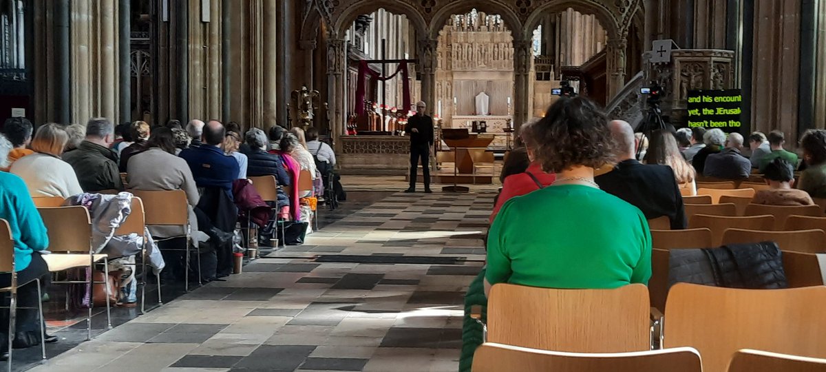 Brilliant exposition by <a href="/SteveChalke/">Steve Chalke</a> of the baptism of the Ethiopian Eunuch at the #BelovedCommunity conference st <a href="/BristolCathedra/">Bristol Cathedral</a>
