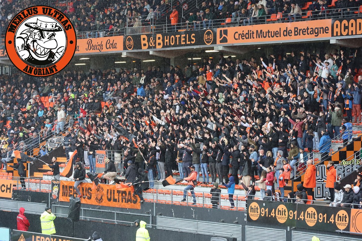 UltrasMadeinFR's tweet image. ⚽️ Lorient - Troyes
📢 Merlus Ultras !
📆 12 mars 2023
#FCLESTAC