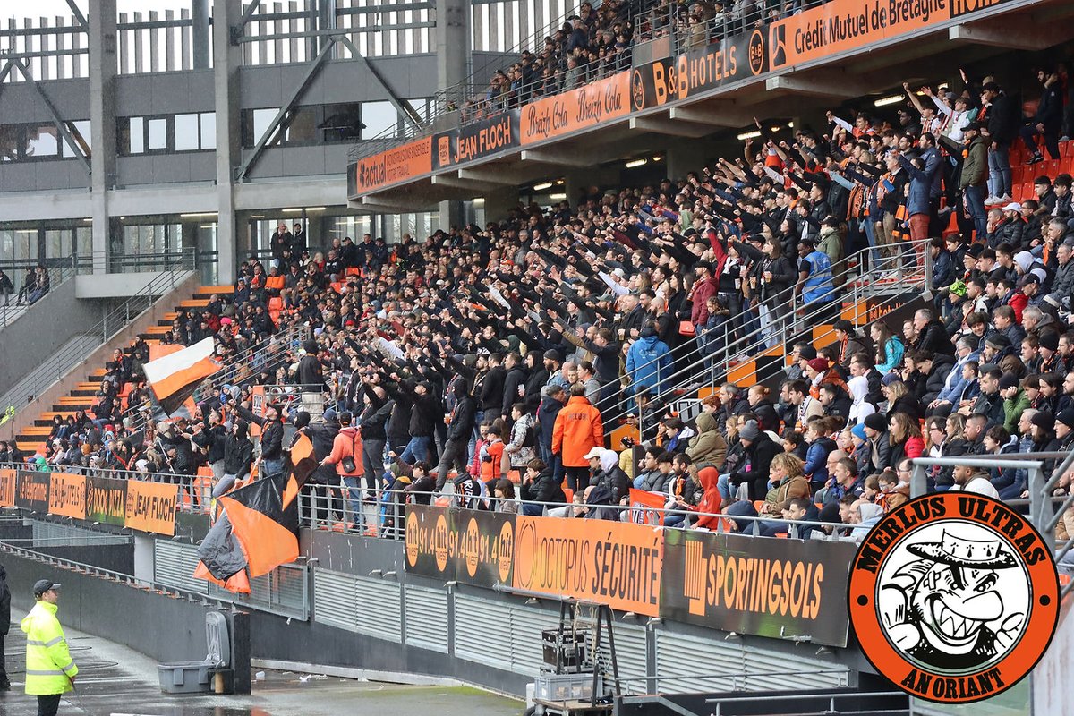 UltrasMadeinFR's tweet image. ⚽️ Lorient - Troyes
📢 Merlus Ultras !
📆 12 mars 2023
#FCLESTAC