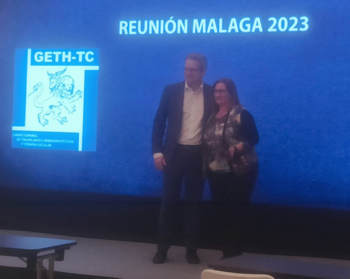 Irenedenuevo's tweet photo. Vuelta a casa tras una estupenda reunión del @GETH_info que ha incluido el reconocimiento a la Dra. Isabel Badell, historia del trasplante pediátrico en @HospitalSantPau. https://t.co/k94kq8zSAr