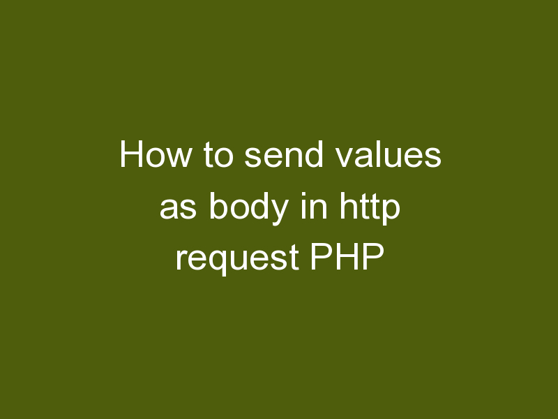 MediaProNetCom's tweet photo. How to send values as body in http request PHP
#Client() #curl_setopt() #json_encode()

In PHP, you can send HTTP requests using various methods such as GET, POST, PUT, DELETE, etc.

https://t.co/npVpwMPwIc https://t.co/m4sdpHkxhI