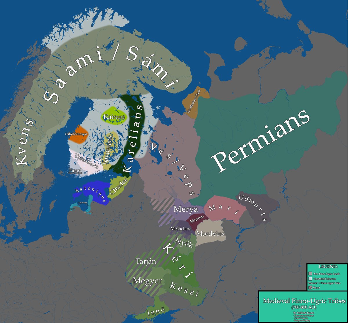 Polabsta_Kortiz's tweet photo. Map of Medieval #Finno-#Ugric Tribes (700-800)
#FinnoUgric #Hungary #Estonia #Finland
(𝗞𝗵𝗮𝗻𝘁𝘆 𝗮𝗻𝗱 𝗠𝗮𝗻𝘀𝘆 𝗮𝗿𝗲 𝗻𝗼𝘁 𝗶𝗻𝗰𝗹𝘂𝗱𝗲𝗱 𝗱𝘂𝗲 𝘁𝗼 𝘁𝗵𝗲 𝗠𝗮𝗽 𝗯𝗲𝗶𝗻𝗴 𝗰𝗲𝗻𝘁𝗿𝗲𝗱 𝗮𝗿𝗼𝘂𝗻𝗱 𝗘𝘂𝗿𝗼𝗽𝗲.)
For higher quality: https://t.co/xIbtshA5TM https://t.co/z08MxKwwF8