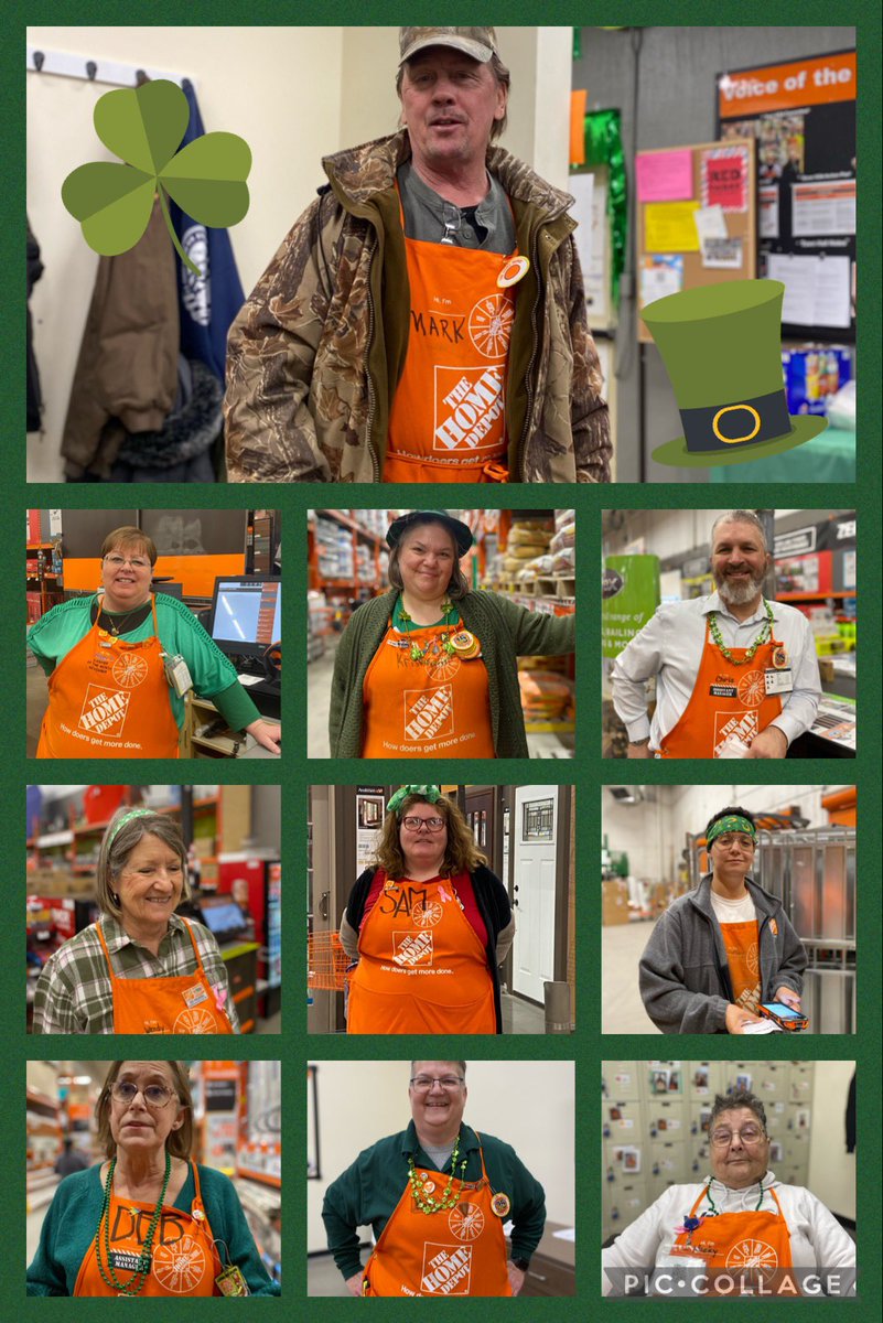 HomeDepotCadill's tweet photo. 🧤Oz the Great and Powerful! Wear Green and Bling! 🍀 Think we nailed it? #springspiritweek #SuccessSharing2023 #green #StPatricksDay2023 #funcommittee2752 #wizardofoz https://t.co/r2li6Xq0si