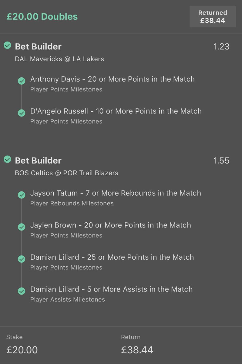 SS_Bets84's tweet photo. BOOOOMMMM WINNERRRRR!! πππβ
β
β
We go 1-0 in the #NBA last night ππΈπ°
Like β€οΈ if you were on with us!
Onto todays actionβ¦keep notifications on! π
#NBAProps #NBAPicks #NBAParlay #NBATips #NBAWinner #Winner #GamblingTwitter https://t.co/8jQLzFTK9D