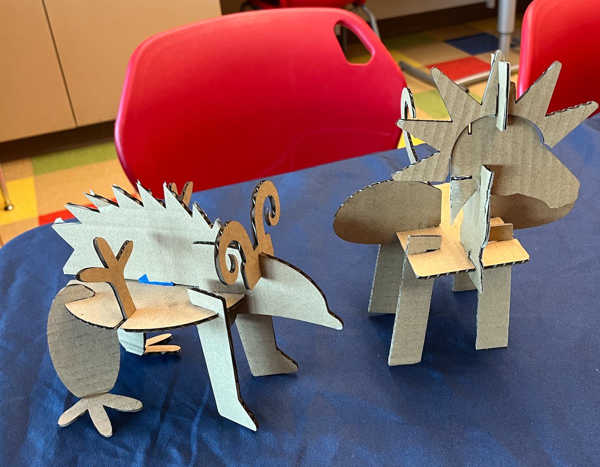 GiftedTawk's tweet photo. Teachers! Want to engage students in #STEM and #biology? Check out this animal adaptation project where students design mixed-up animals with @Flux3dp Beamo while learning about animal classification! Share resources you've found helpful for teaching animal adaptations? #edchat https://t.co/CH3iM9o3qH