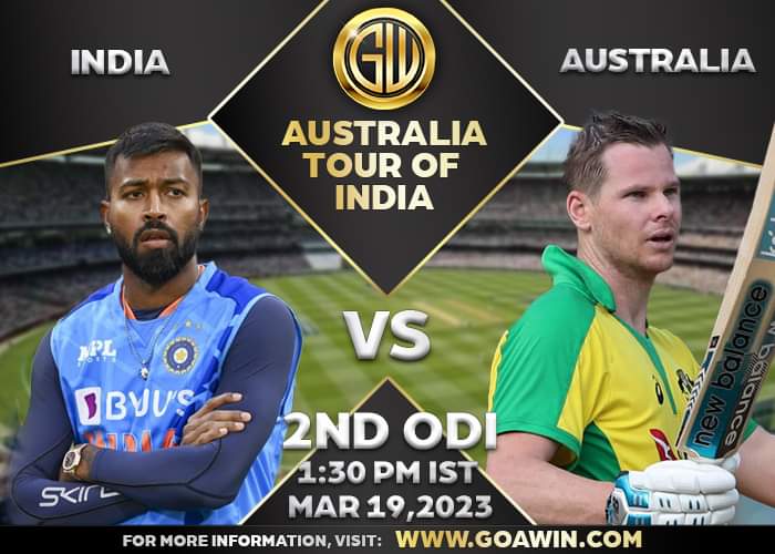 official_goawin's tweet photo. 🇦🇺Australian side, will be hoping to bounce back in this series with a win while India will aim to win the series here

»»S👓 YOU tOmOrrOw...

kINdly ViSit »» https://t.co/4dxhJSesJQ for placing your BET🤑

#GoAWin #2ndodimatch #predictions https://t.co/4OuSwMIosB