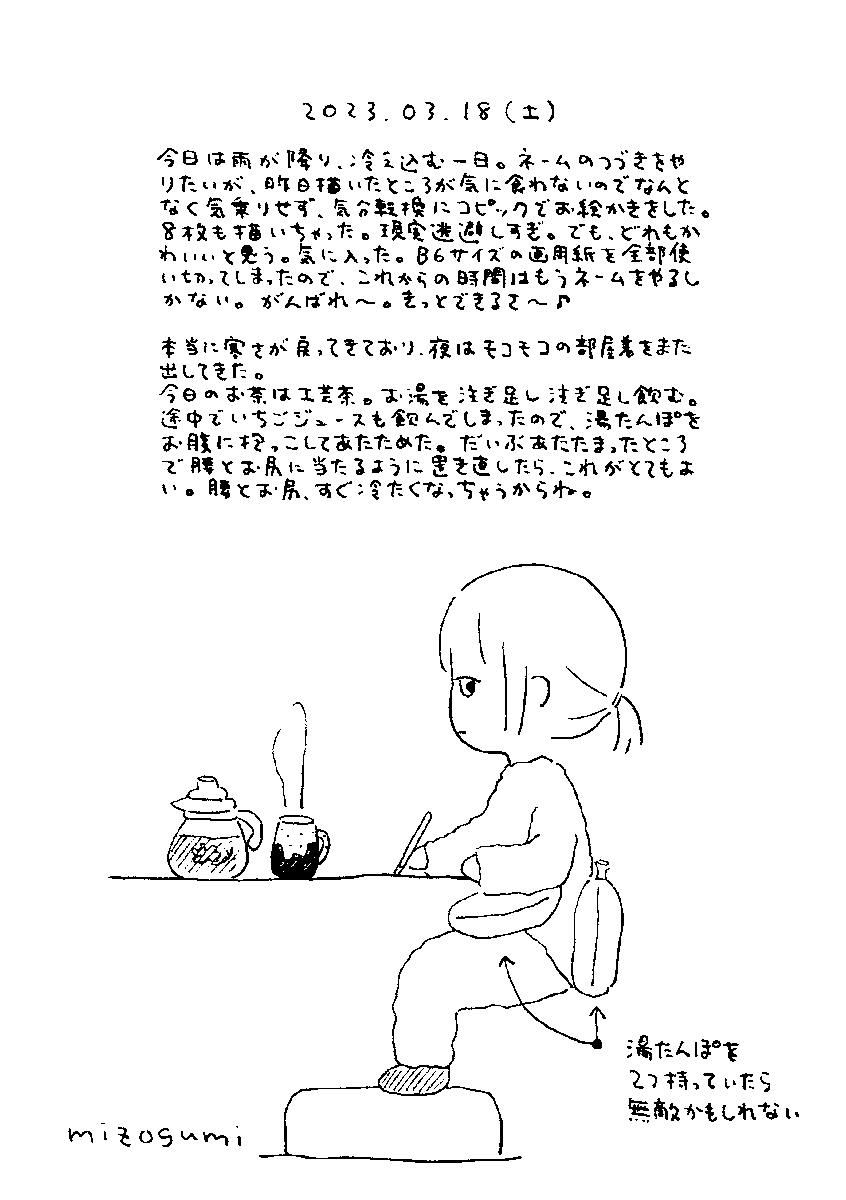 3/18の絵日記 