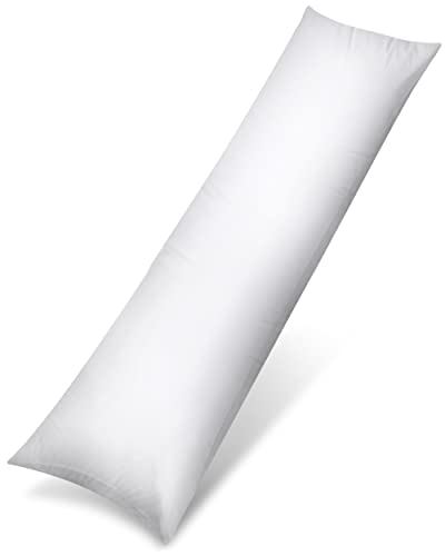 Utopia Bedding Bolster Pillow (Double, 4Ft 6 Inch), Full Body Pillow, Soft Hollowfiber Filling, Long Pregnancy Pillow for Maternity Support and Side Sleeper dlvr.it/Sl5nmJ