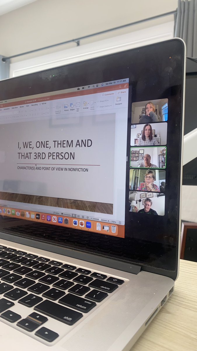 In our session with @tylachelleco this morning… “The whole point of creative nonfiction is to write how you feel about the human existence.” 💜