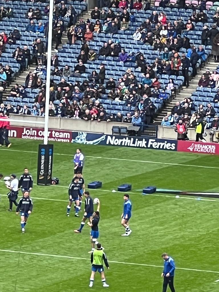 Great day out at the #SixNations #SCOvITA #AsOne with <a href="/maggiebarra97/">Margaret Campbell</a> - even spotted a familiar logo #Magnus <a href="/NLFerries/">NorthLink Ferries</a>