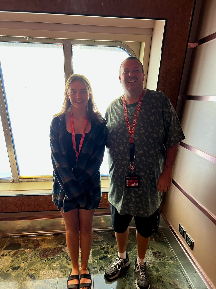 Band director and student on the same cruise for Spring Break