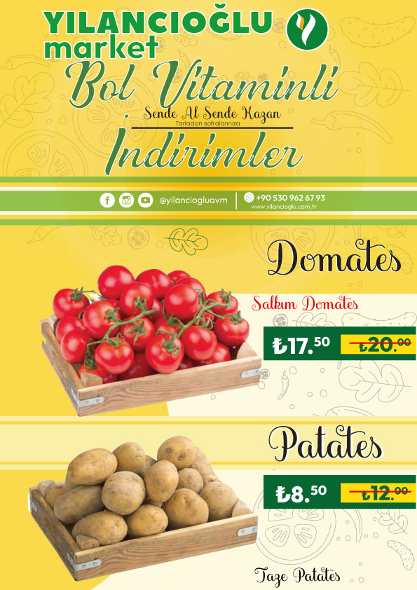 yilanciogluavm's tweet photo. Bol vitaminli indirimler 
#yilanciogluavm #tazesebze #patates #domates #giresun #sebinkarahisar #şebi̇nkarahi̇sar https://t.co/24NzdGRWWJ