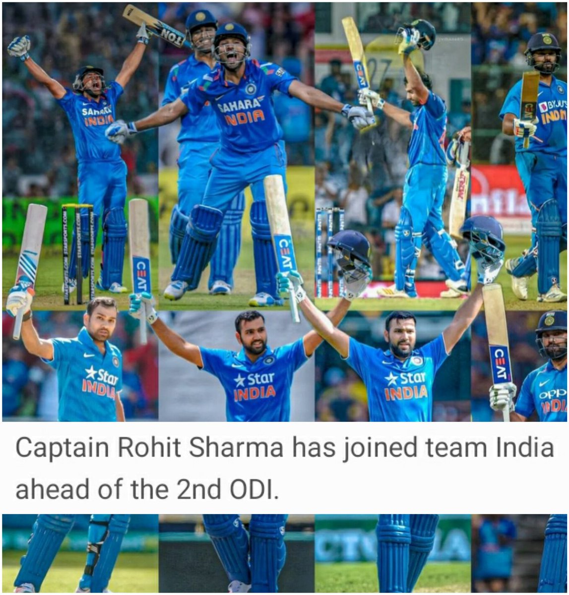 Captain @ImRo45 Joined Team India😍

#RohitSharma #IndvAus #Rohitions45 #cricket #mumbaiindians #womenipl