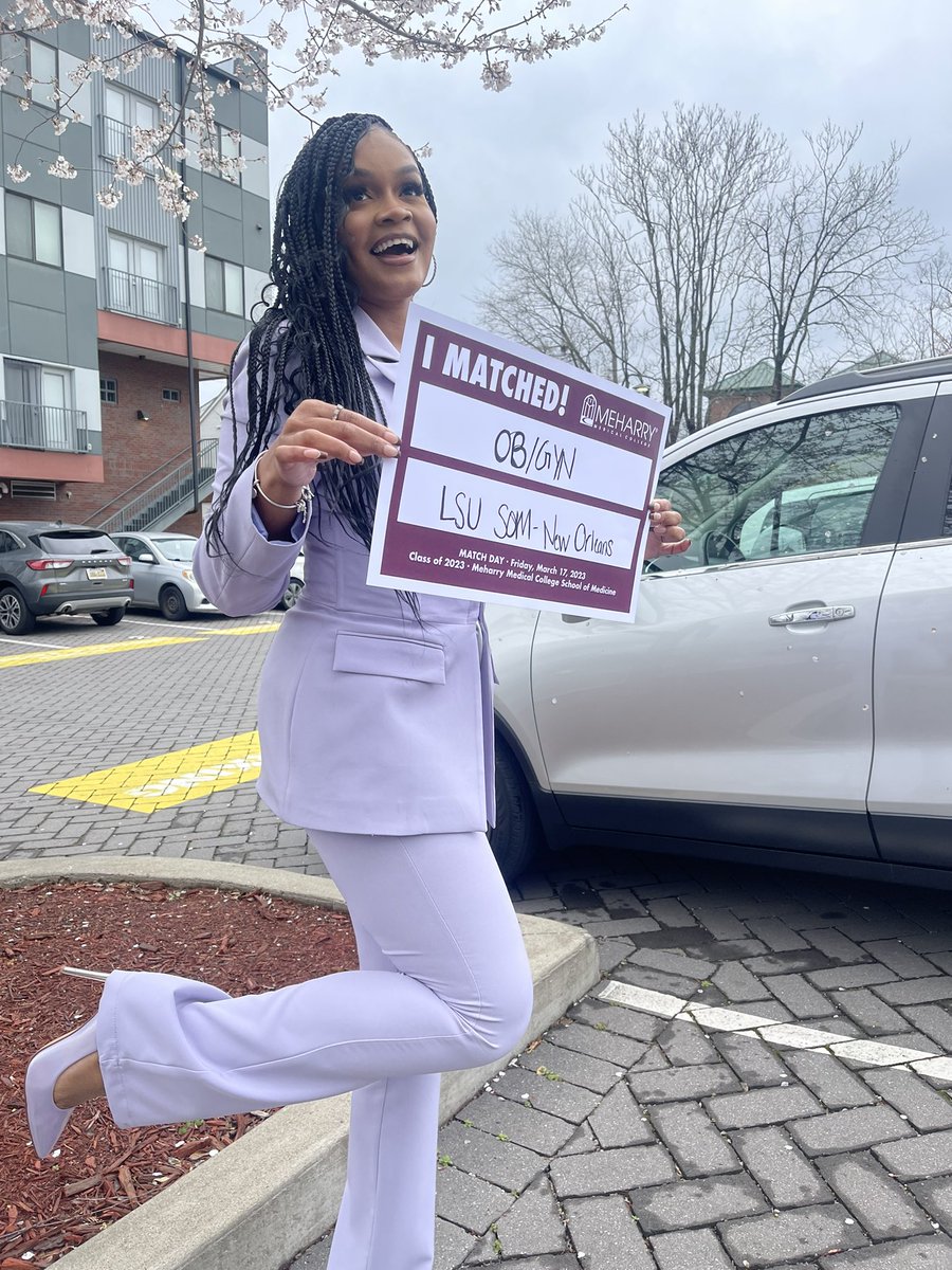 NOLA, baby, I’m back! SO happy to announce that I’m coming back to my favorite city for OB/GYN residency at @lsunola_obgyn!! 💜💛 #Match2023 #gyngang