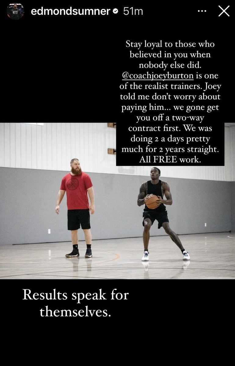 .@edmondsumner shared this on his IG story yesterday. It was surprising and deeply encouraging. 
•
I believe strongly in servanthood. Although I don’t perfectly display it at all times it’s a core belief of mine.
•
Serving others isn’t for the weak. You will be opening yourself