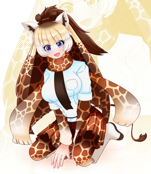 Tall fren sitting#けものフレンズ #kemonofriends 