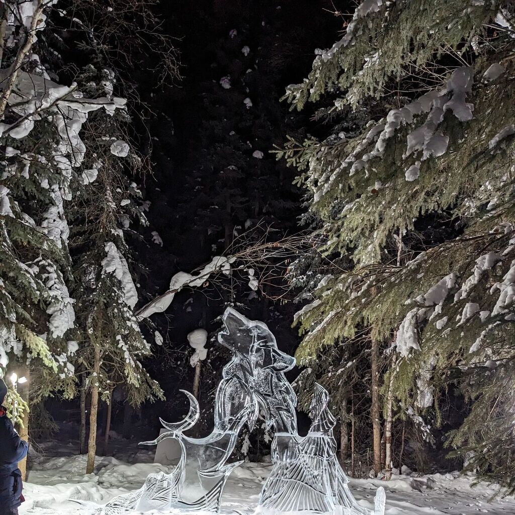 Ice sculptures in Fairbanks, Alaska instagr.am/p/Cp717ckr2mg/